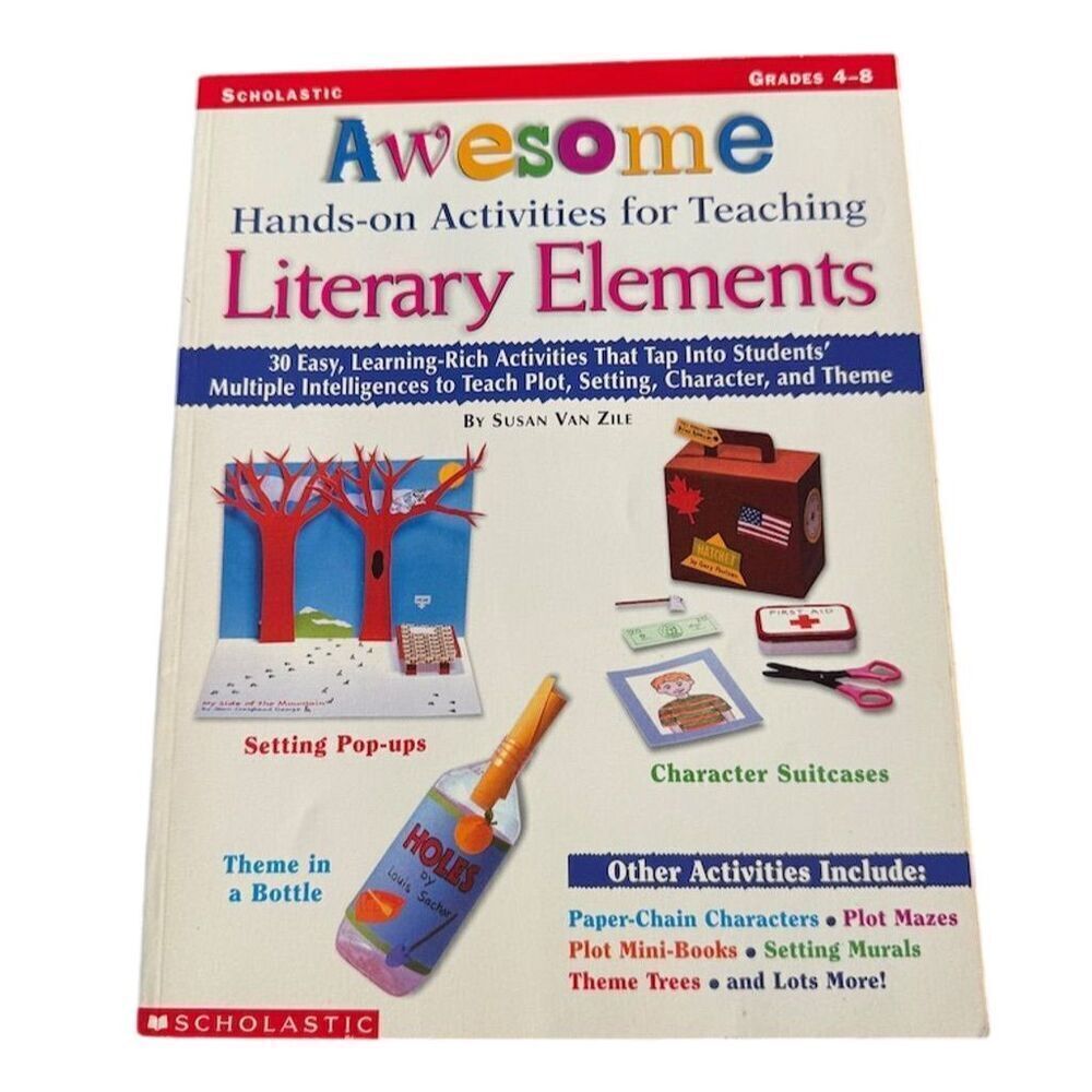 Scholastic Paperback Literary Elements Activity Book 2023